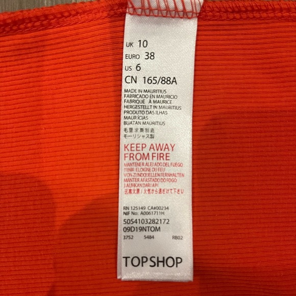 Topshop cropped tank top size 6 - Picture 5 of 6